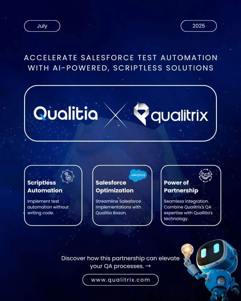 Qualitrix Joins Forces with Qualitia to Revolutionize Salesforce Test Automation